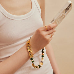 Michigan State University Beaded Bandana Phone Charm - Michigan State University