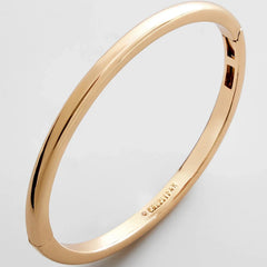 Nadia Classic Hinge Bangle - Classic Thin Gold