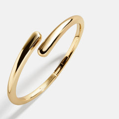 Naomi Wrap Hinge Bangle - Gold