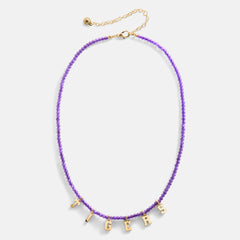 Louisiana State University Delicate Beaded Necklace - Louisiana State University