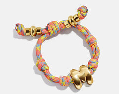 Knotty Initial Custom Bracelet - Vivid Multi Single Letter