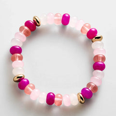 Marjorie Beaded Bracelet - Pink Multi