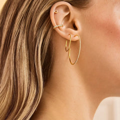 Verbena 18K Gold Earrings - 24MM