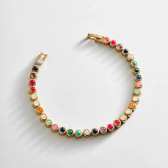 Nina Semi-Precious Bracelet - Gold/Multi