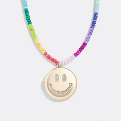 Lil' Smiley Kids’ Locket Necklace - Smiley Face