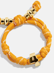 Knotty Varsity Number Custom Bracelet - Marigold Single Digit