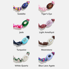True Aura Semi-Precious Paracord Bracelet - Turquoise