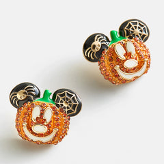 Mickey Mouse Disney Pumpkin Stud Earrings - Pumpkin