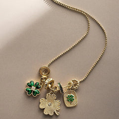 Lucky Clover Charm Necklace - Clover