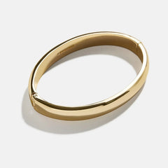 Nadia Classic Thick Hinge Bangle - Classic Thick Gold