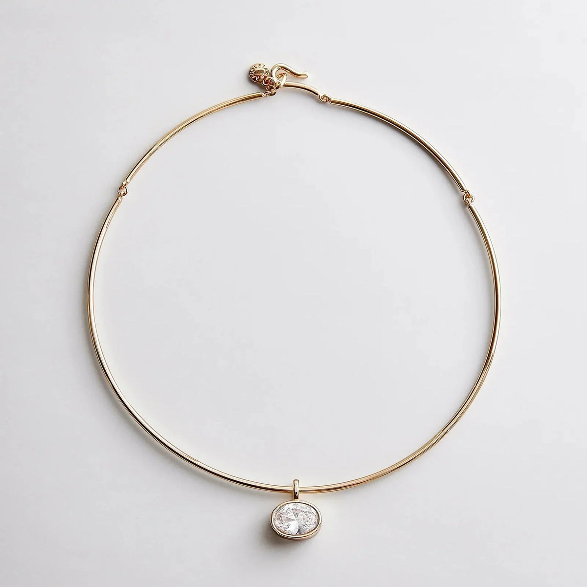 Lexi Crystal Collar Necklace - Gold