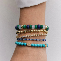 Marjorie Beaded Bracelet - Blue Multi