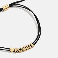 Mickey Mouse Disney Custom Cord Bracelet - Black