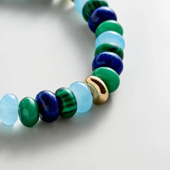 Marjorie Beaded Bracelet - Blue Multi