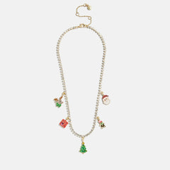 Merry Christmas Kids’ Charm Necklace - Christmas Tree