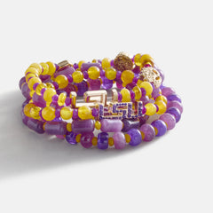 Louisiana State University Beaded Bracelet Set - Louisiana State University