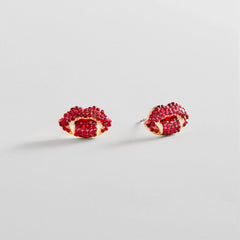 Love At First Bite Stud Earrings - Vampire Lips