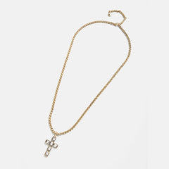 Mara Cross Necklace - Bezel Cross