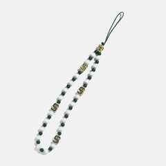 Michigan State University Beaded Phone Charm - Michigan State University