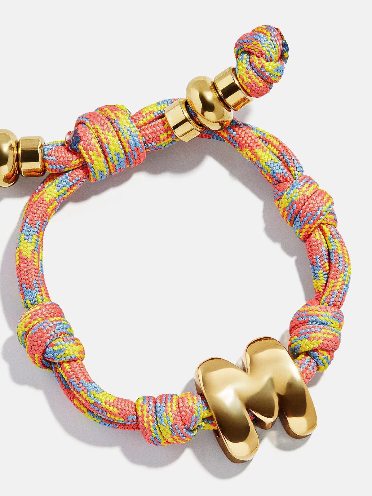 Knotty Initial Custom Bracelet - Vivid Multi Single Letter
