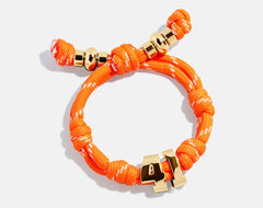 Knotty Varsity Number Custom Bracelet - Tangerine Double Digit