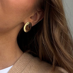Samira Gold Stud Earrings - Samira Gold Stud Earrings