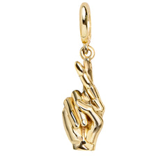 Luck Cluster Charm - Fingers Crossed