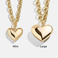 Millie Mini Bubble Heart Necklace - Gold