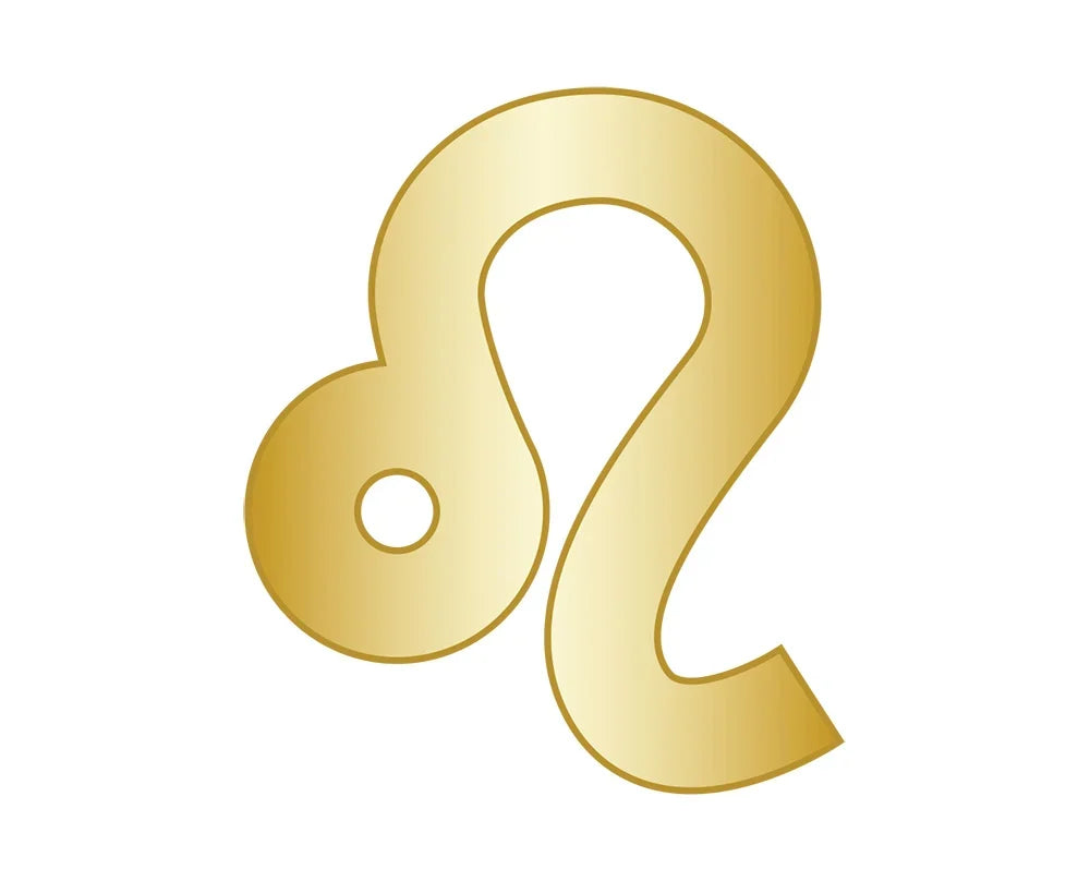Leo Mini Zodiac Icon - Gold