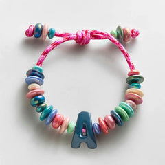 Make Waves Initial Bracelet - Multi/Navy