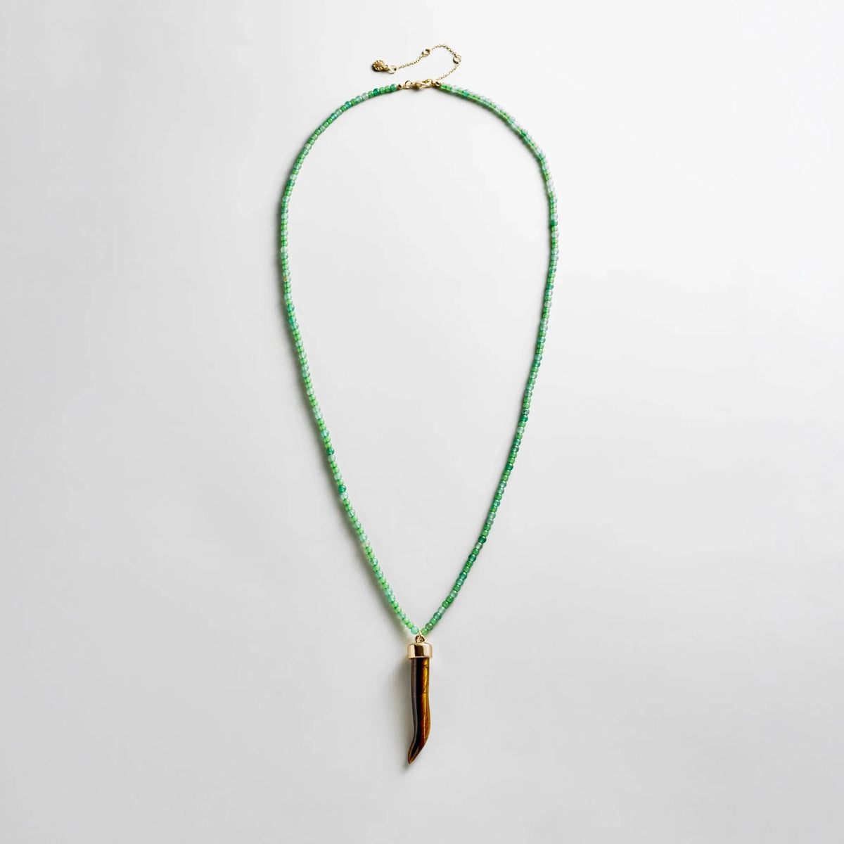 Maeve Semi-Precious Pendant Necklace - Jade
