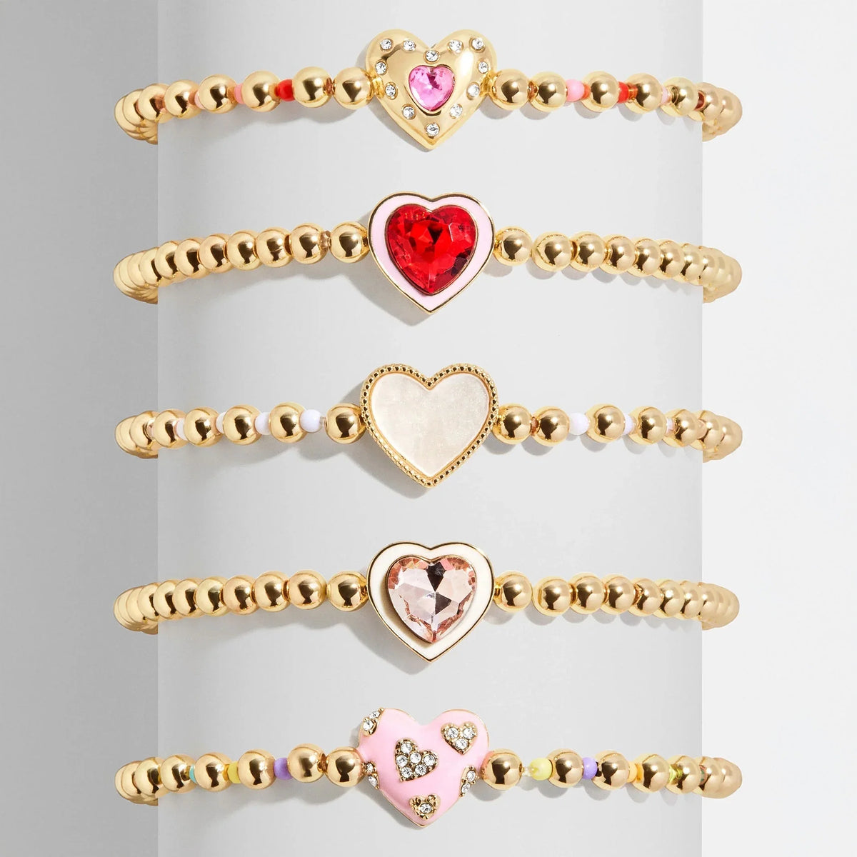 Love Stack Kids' Heart Bracelet Set - Heart