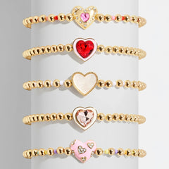 Love Stack Kids' Heart Bracelet Set - Heart