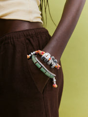 Knotty Initial Custom Bracelet - Vivid Multi Single Letter