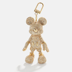 Mickey Mouse disney Bag Charm - Gold Glitter