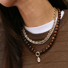 Thalia Mixed Metals Necklace - Gold/Silver