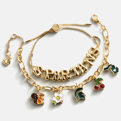 Michigan State University Charm Bracelet Set - Michigan State University