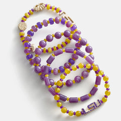 Louisiana State University Beaded Bracelet Set - Louisiana State University