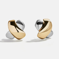 Melanie Stud Earrings - Gold/Silver
