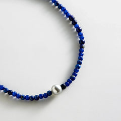 Kyanna Semi-Precious Waterproof Anklet - Lapis