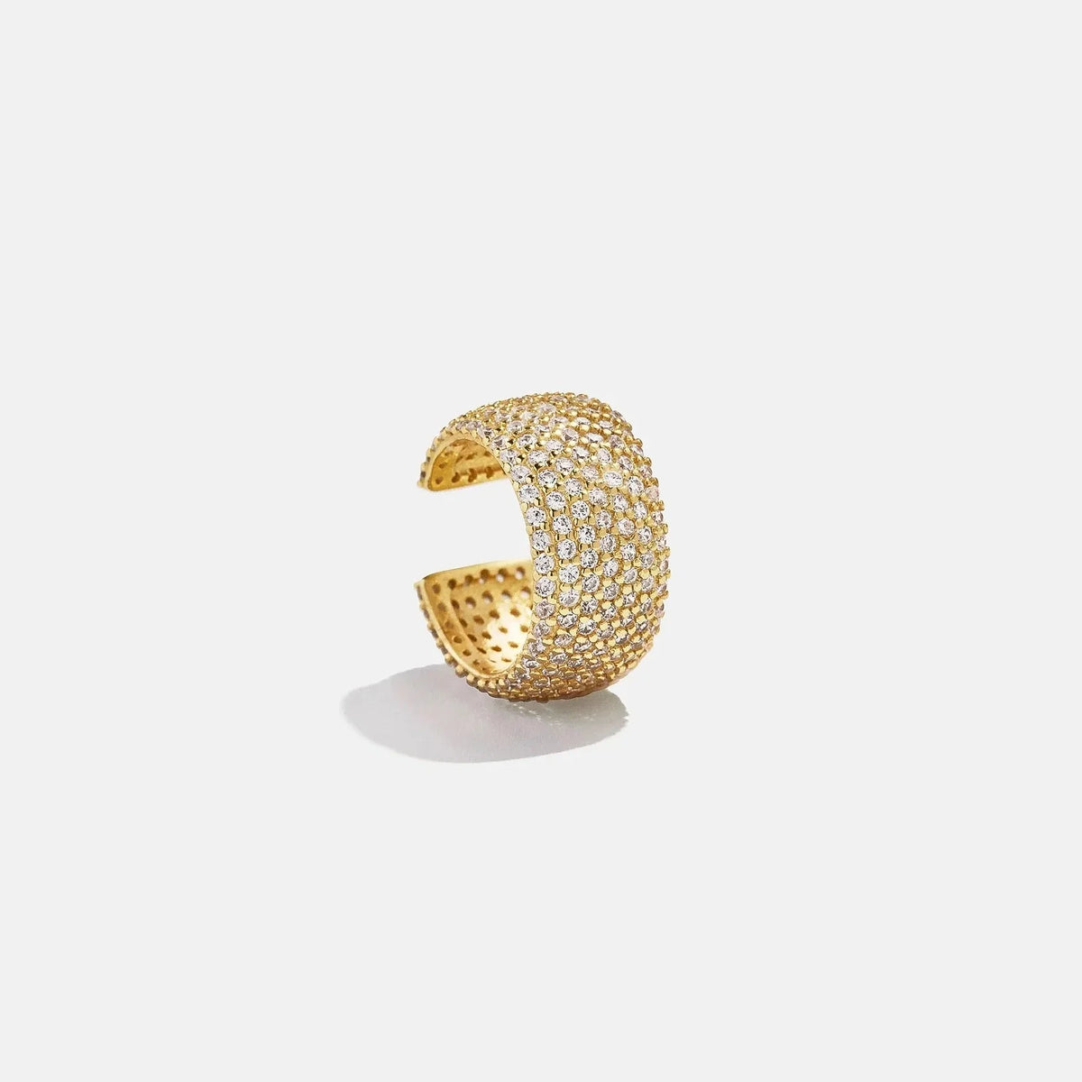 Lola 18K Gold Ear Cuff - Gold/Pavé