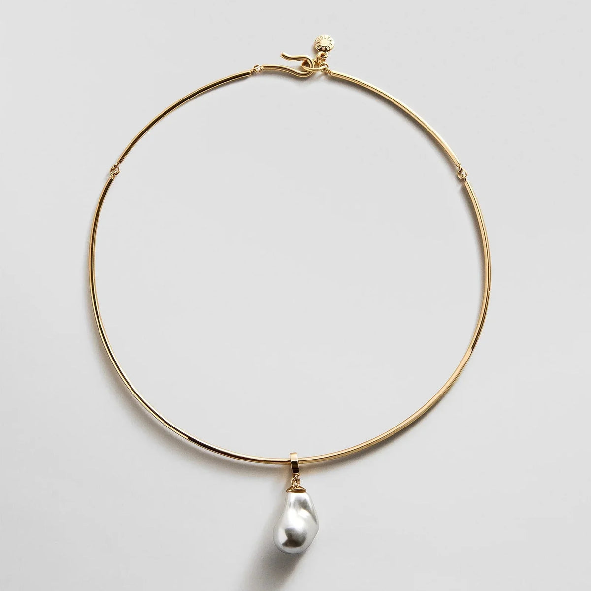 Teagan Pearl Collar Necklace - Gold/Pearl