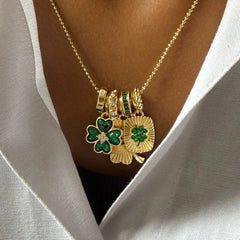 Lucky Clover Charm Necklace - Clover